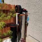 proper water heater installation place outside